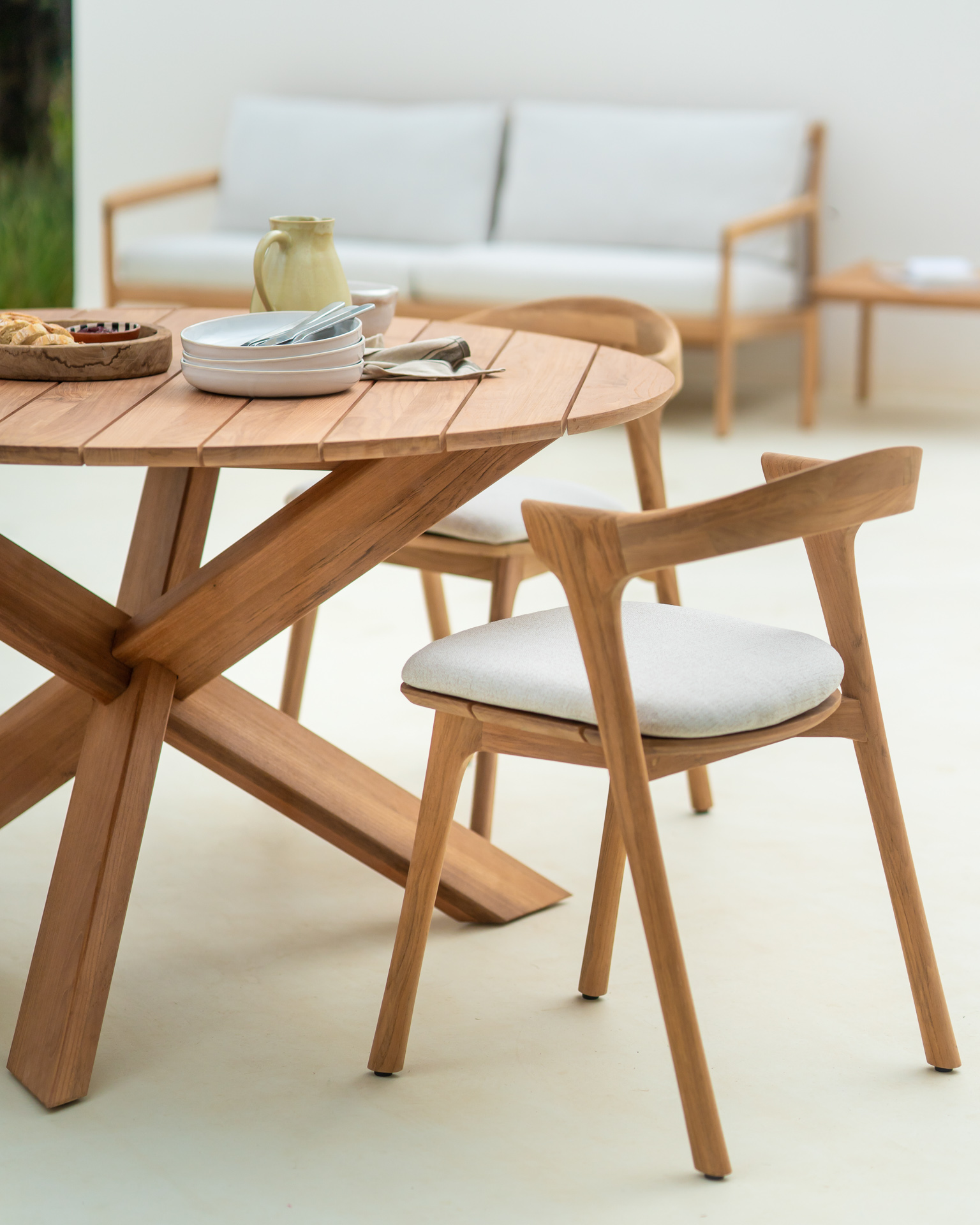 Ethnicraft - Oak Circle eettafel – outdoor - 163