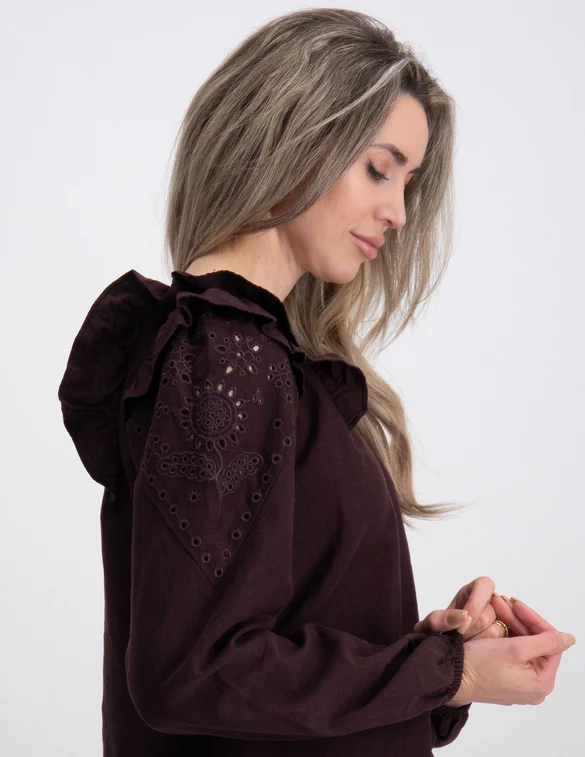 My Jewellery Blouse met ruffle MJ07481