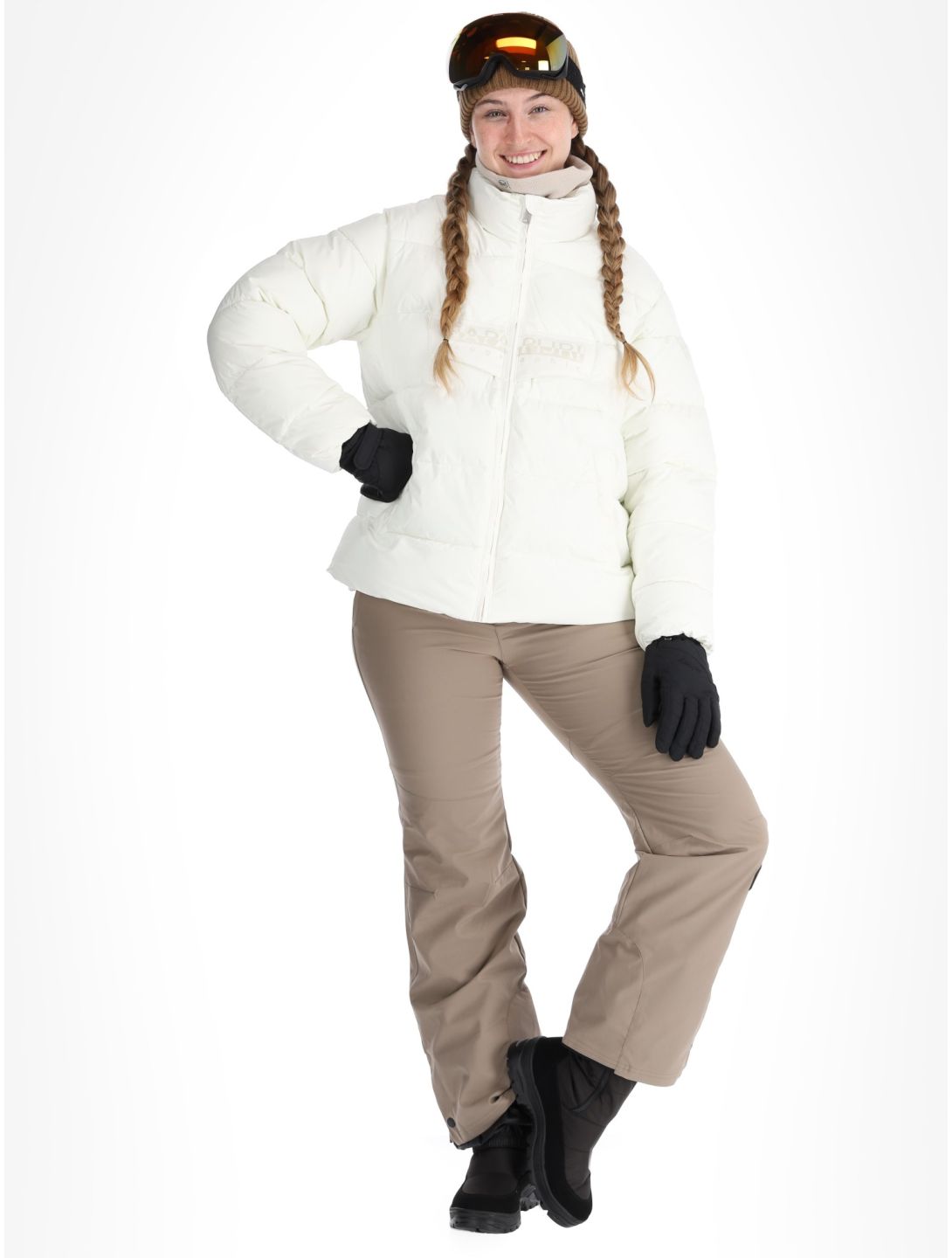 Puffer open W ski-jas dames