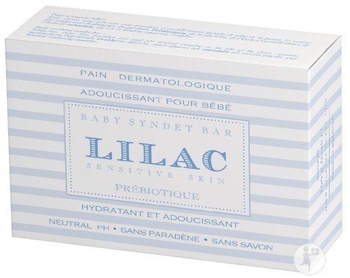 Lilac Sensitive Skin Pain Dermatologique Adoucissant Pour Bébé Prébiotique 100g
