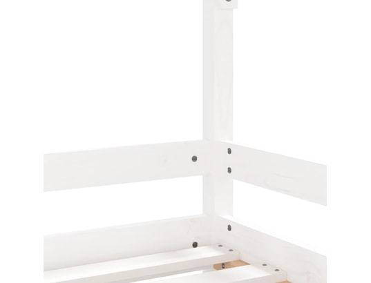 VIDAXL - Lit enfant Cadre de lit pour enfants blanc 90x190 cm bois de pin massif