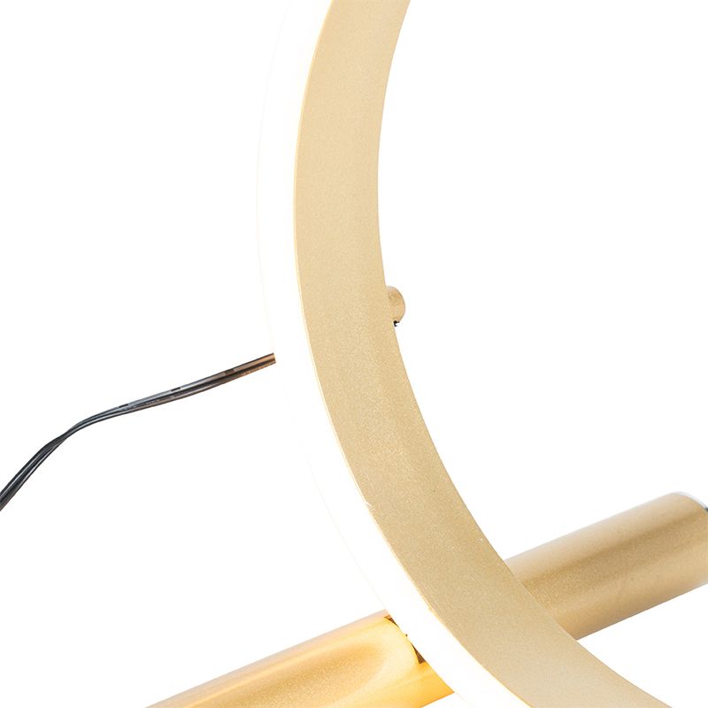 Design tafellamp messing incl. LED 3-staps dimbaar - Navara