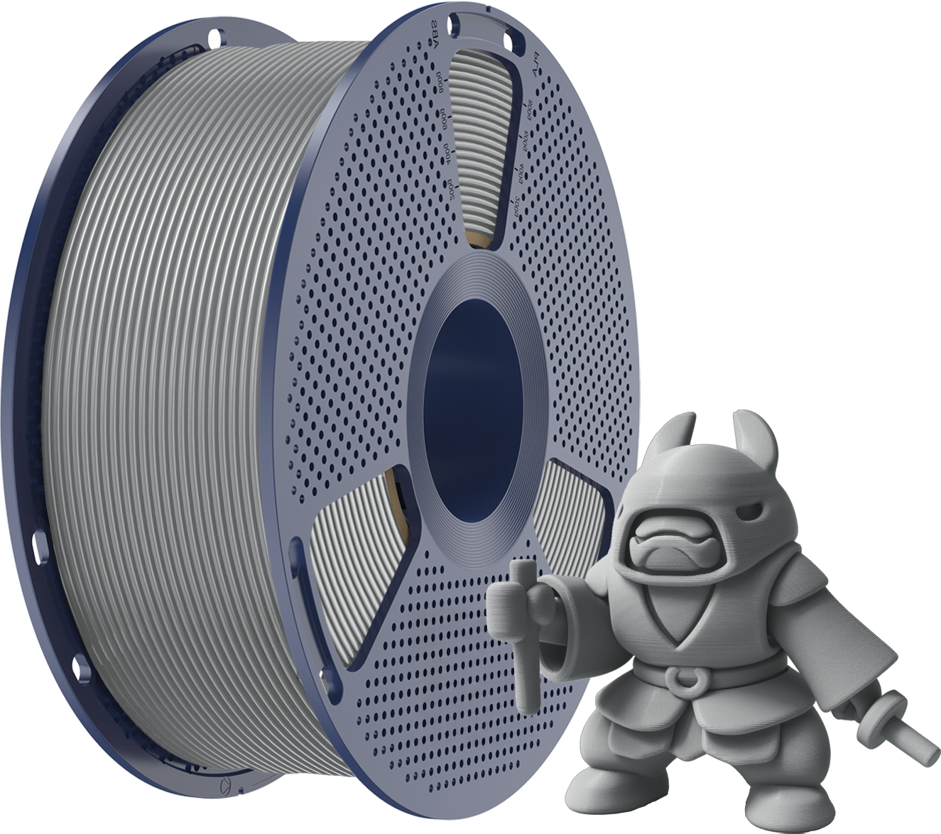 SUNLU  PLA Meta Grey, 1,75 mm / 1000 g    Modifiziertes PLA Material für den High Speed Druck