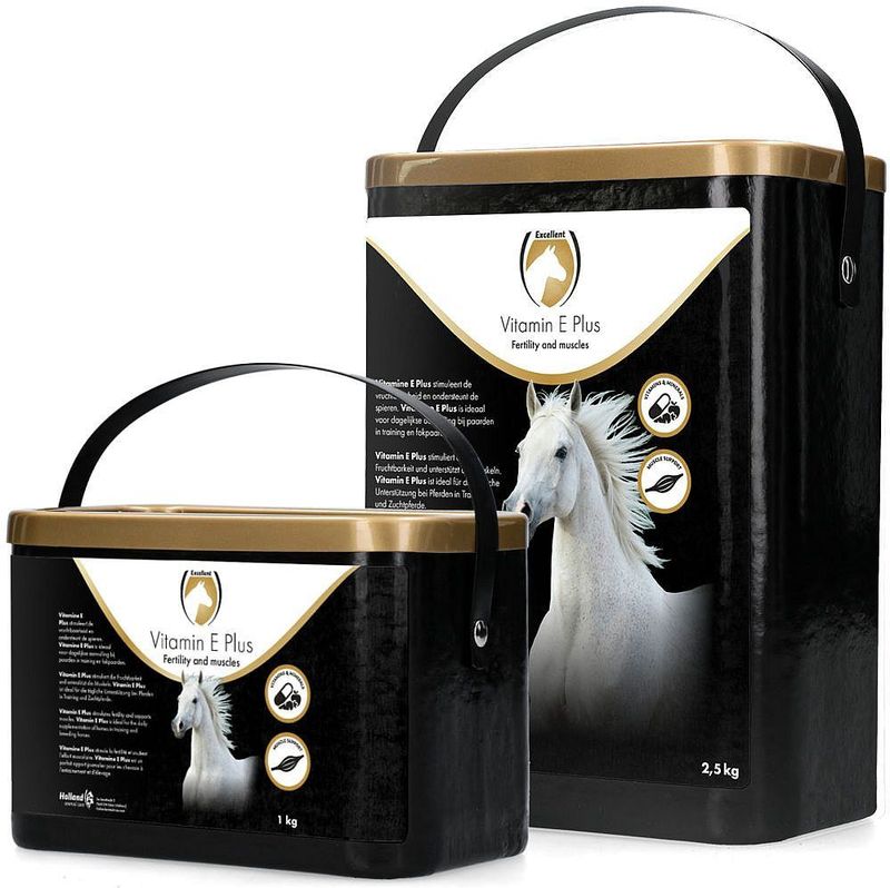 Excellent - Vitamine E Plus - Aanvullend Voer - 2.5 kg - Voor Paarden - Ondersteuning en Ontwikkeling