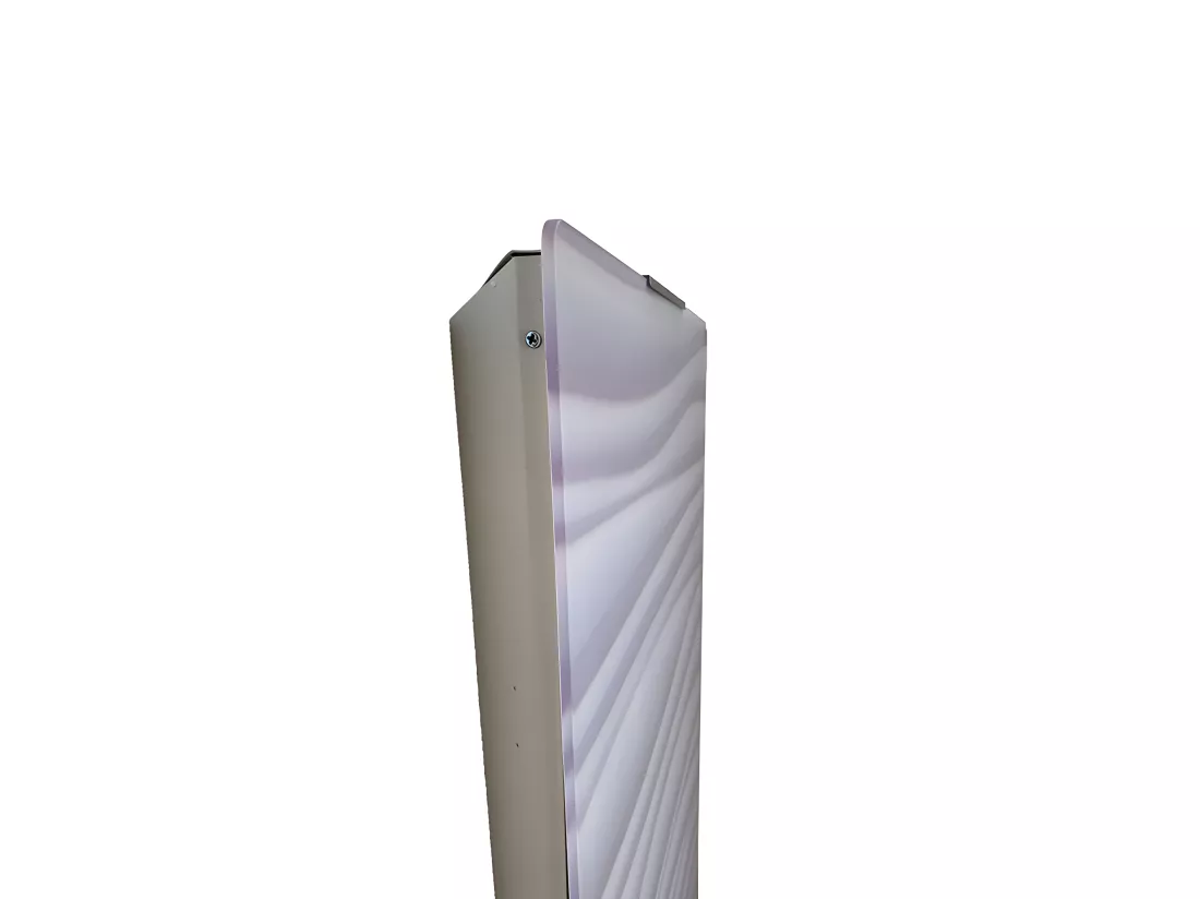 Radiateur sèche-serviettes électrique 1200 W ondulé blanc