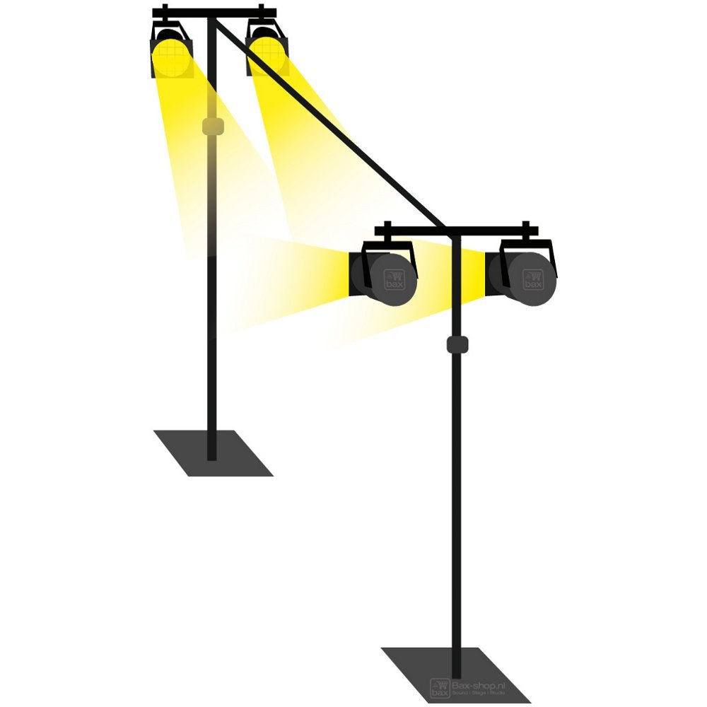 Wentex Pipe and Drape-set voor verlichte entree of rode loper