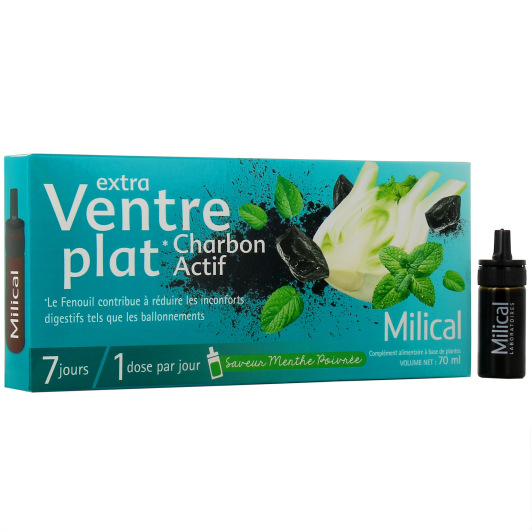 Milical Extra Ventre Plat Charbon Actif - Anti ballonnements