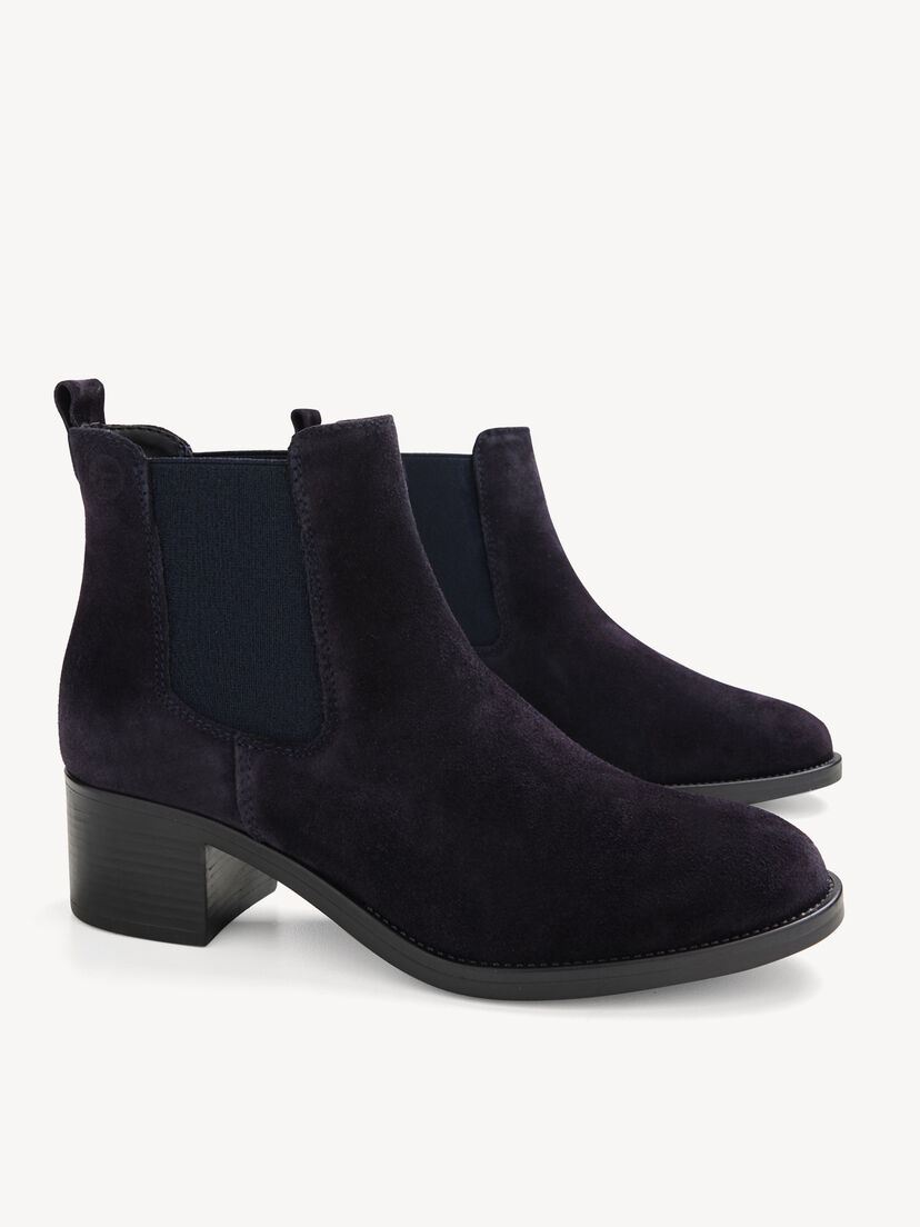 Leren Chelseaboot - blauw