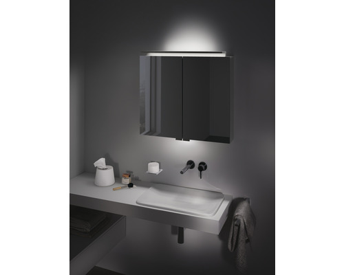 KEUCO Royal L1 spiegelkast, 65 x 15 x 74,2 cm, gespiegeld, 2-deurs, LED, IP24