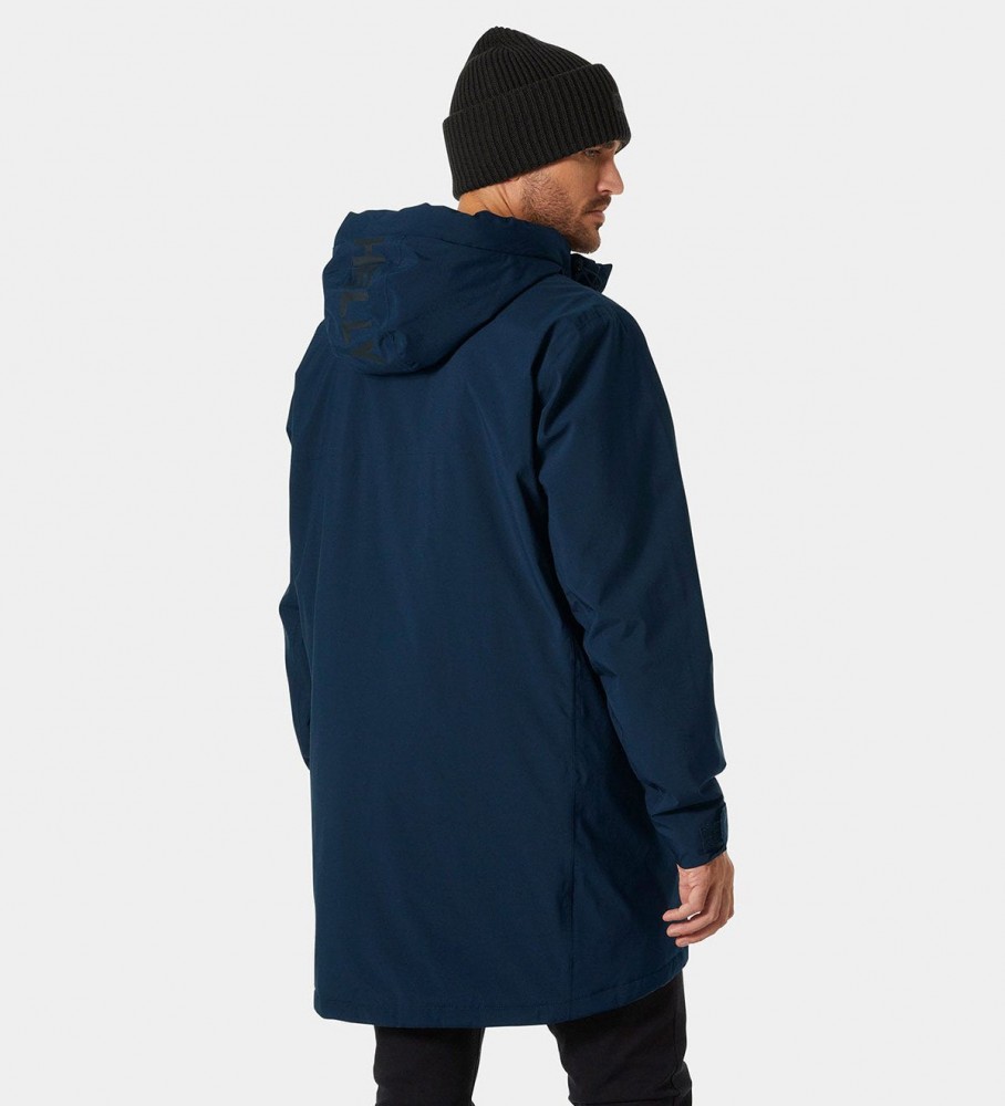 Casaco impermeável isolado Helly Hansen para o Parque Marinho