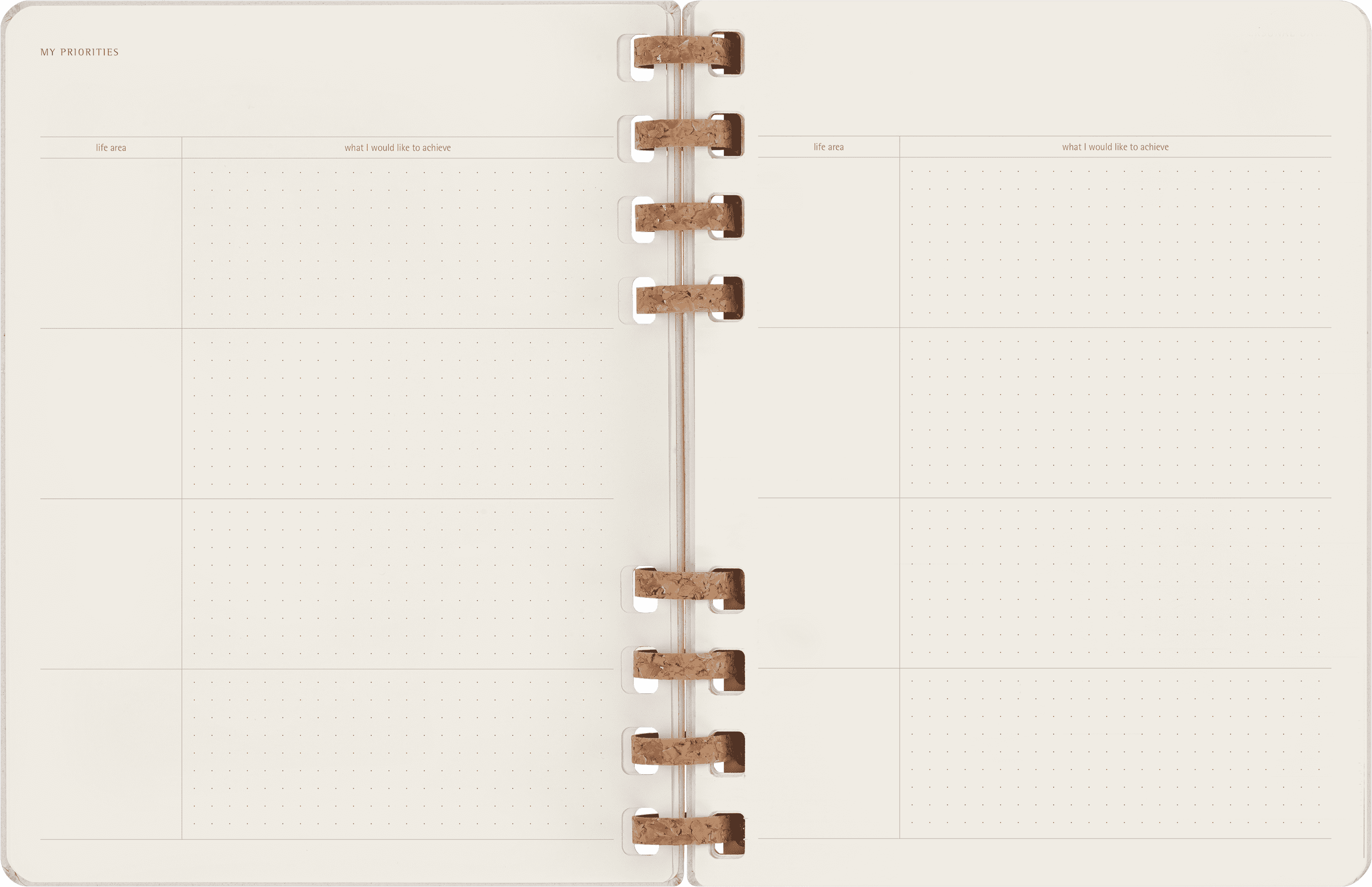 Undated Life Planner XL Weekly and Monthly, Spiral