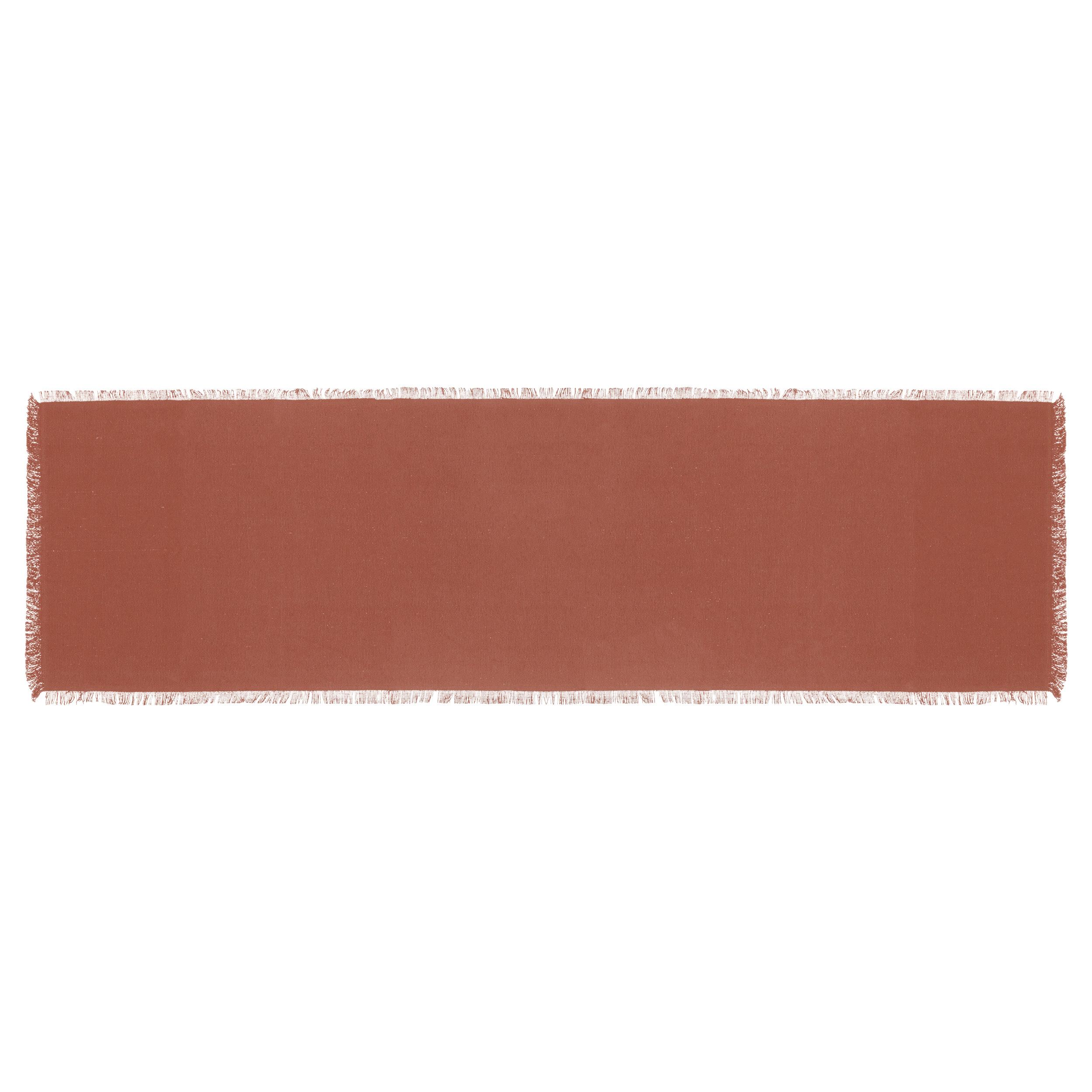CHEMIN DE TABLE MAHA TERRACOTTA 38X140CM