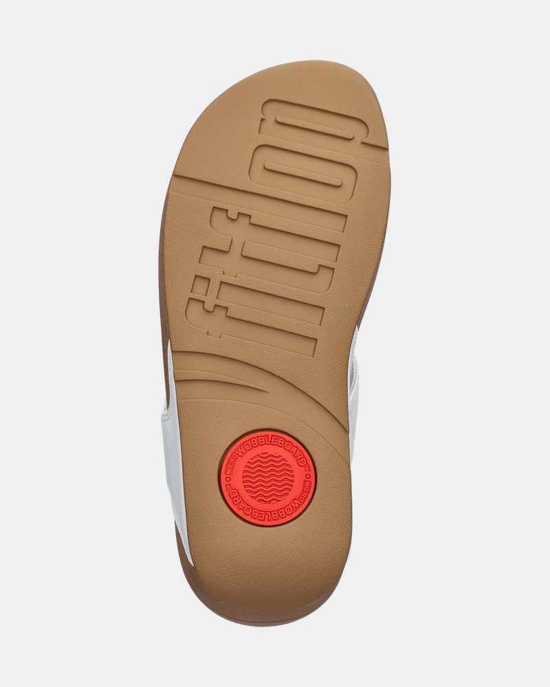 Fitflop Lulu Leather Slippers  - wit