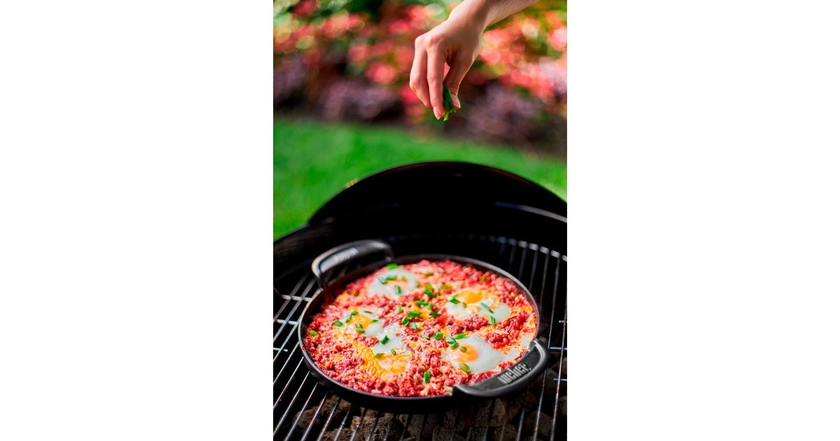 WeberBakplaat - Gourmet BBQ System grillroosters grillplaat  (Zwart)
