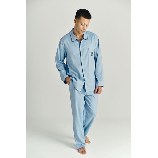 Impetus Woven Pyjamas, Blue, XL