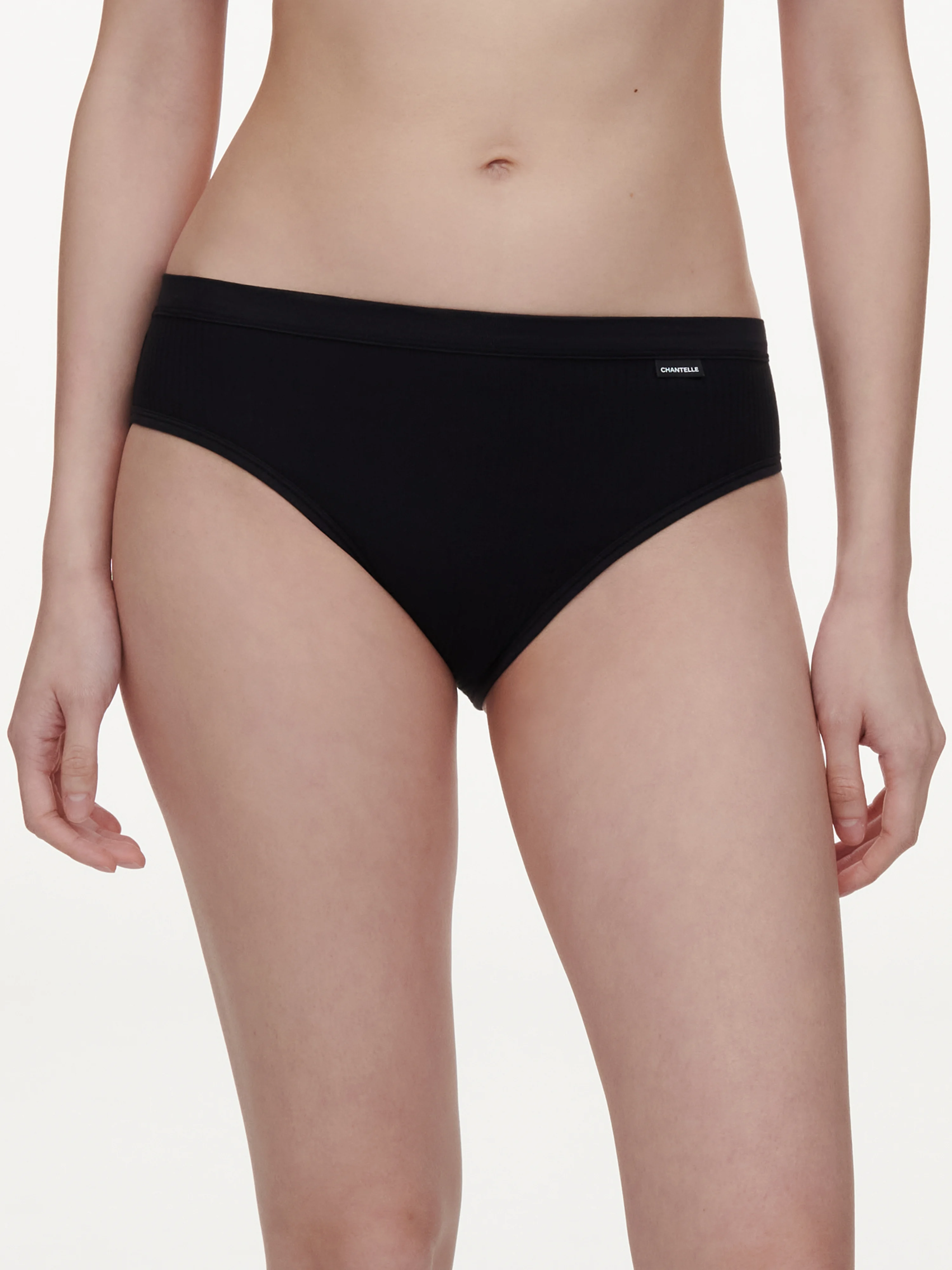 COTTON COMFORT - Slip échancré | Noir