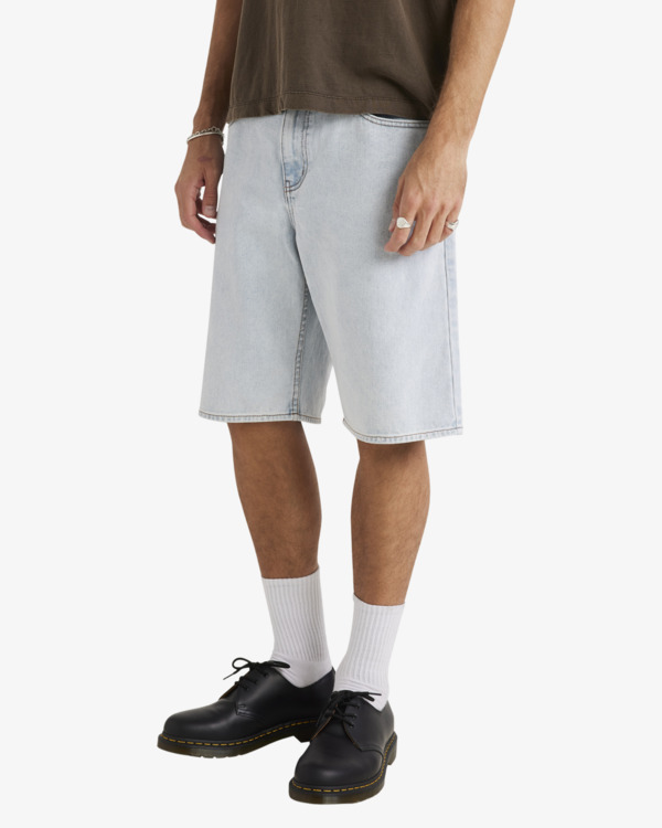Rvca Skate Denim Short Ash Blue