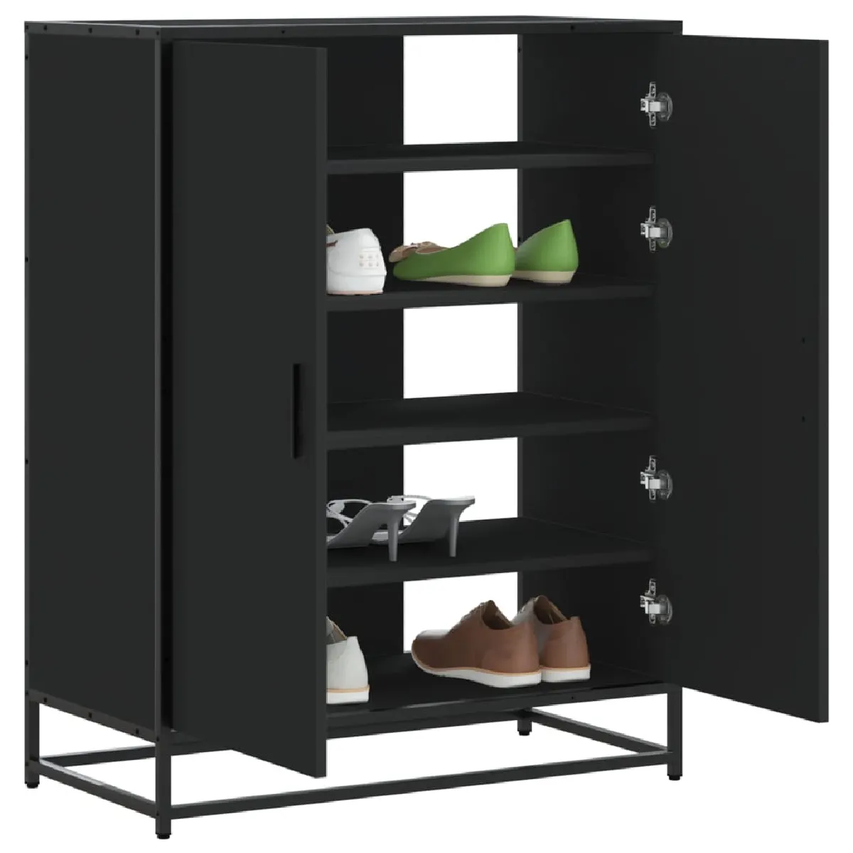 vidaXL Meuble à chaussures - Noir