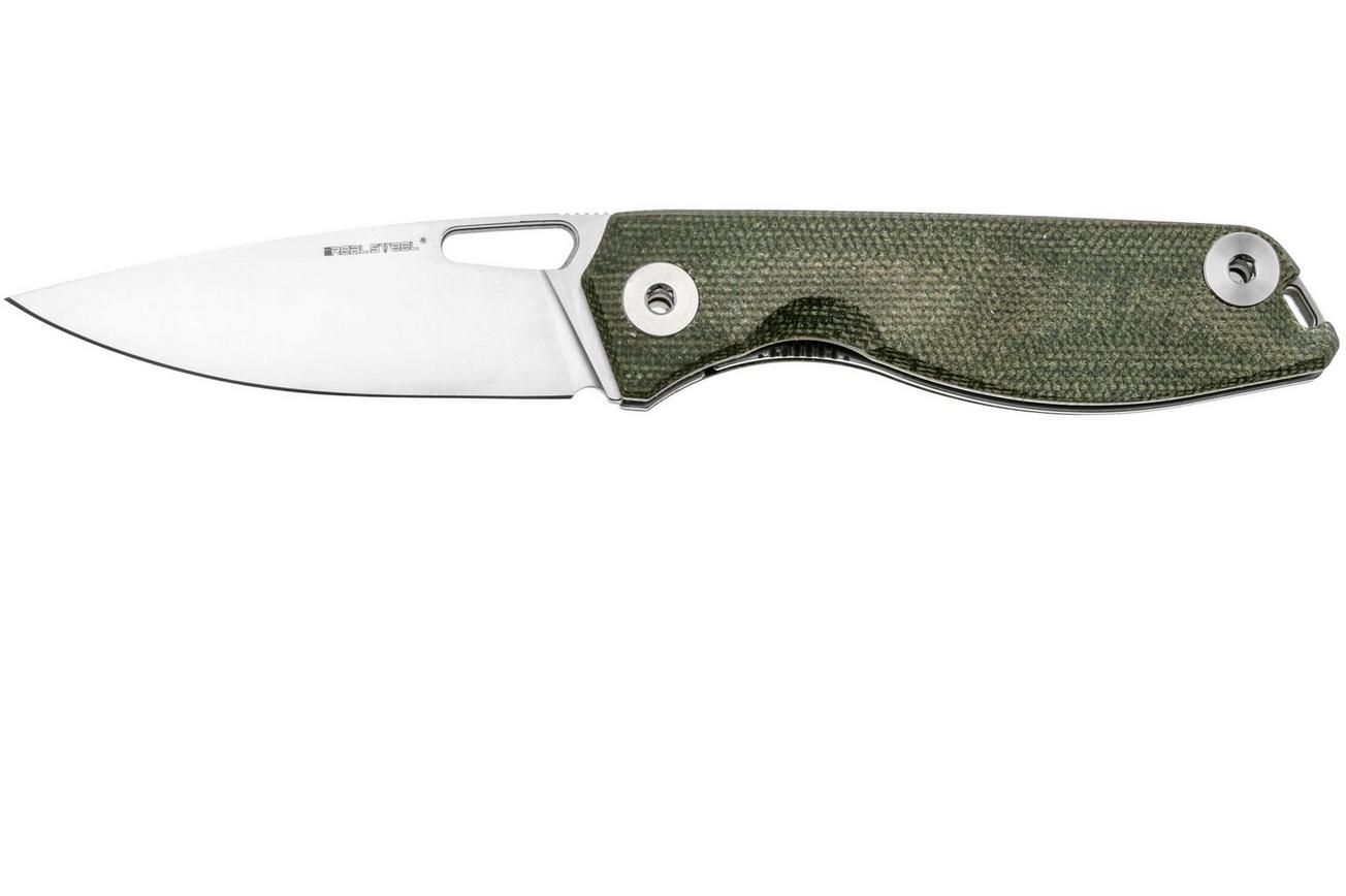 Real Steel Sidus, 7461M, D2 Green Micarta, zakmes