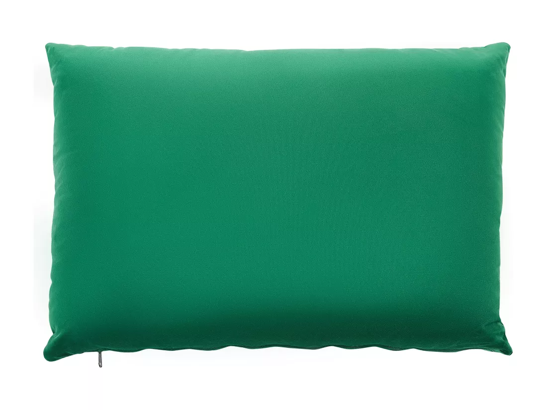 Chaise longue en velours vert GUERET
