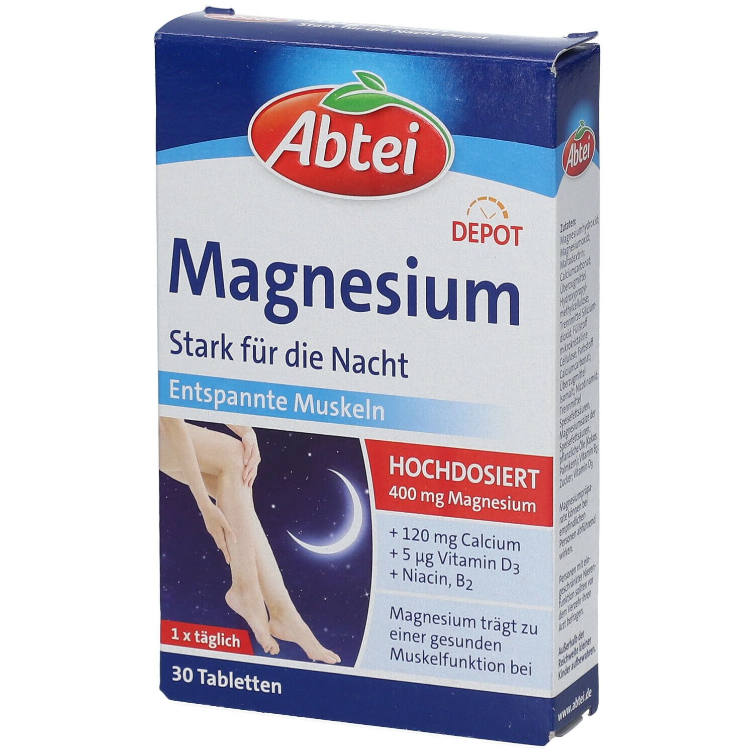 Abtei Magnesium 400 Stark für die Nacht