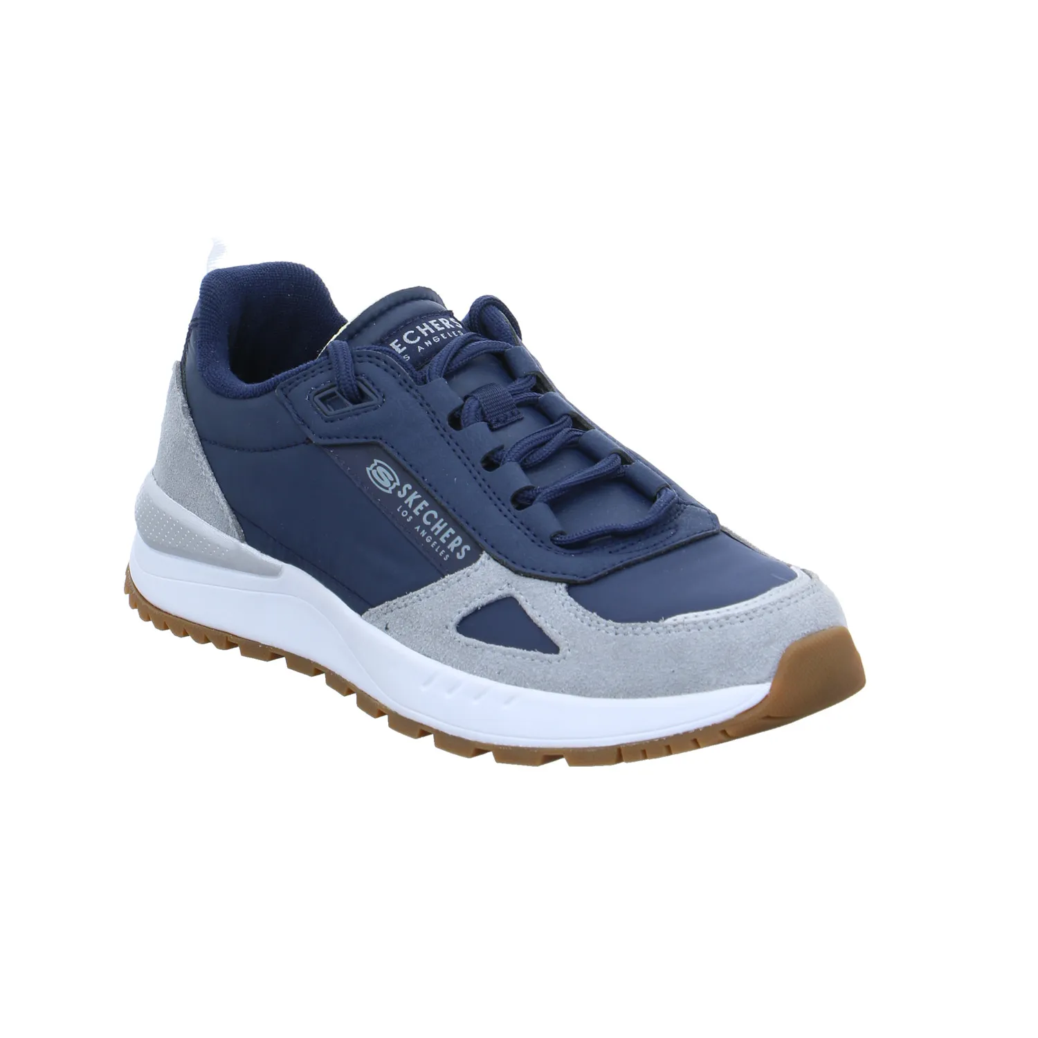 SKECHERS Jungen-Halbschuh Binder Jeansblau Textil  Sneaker