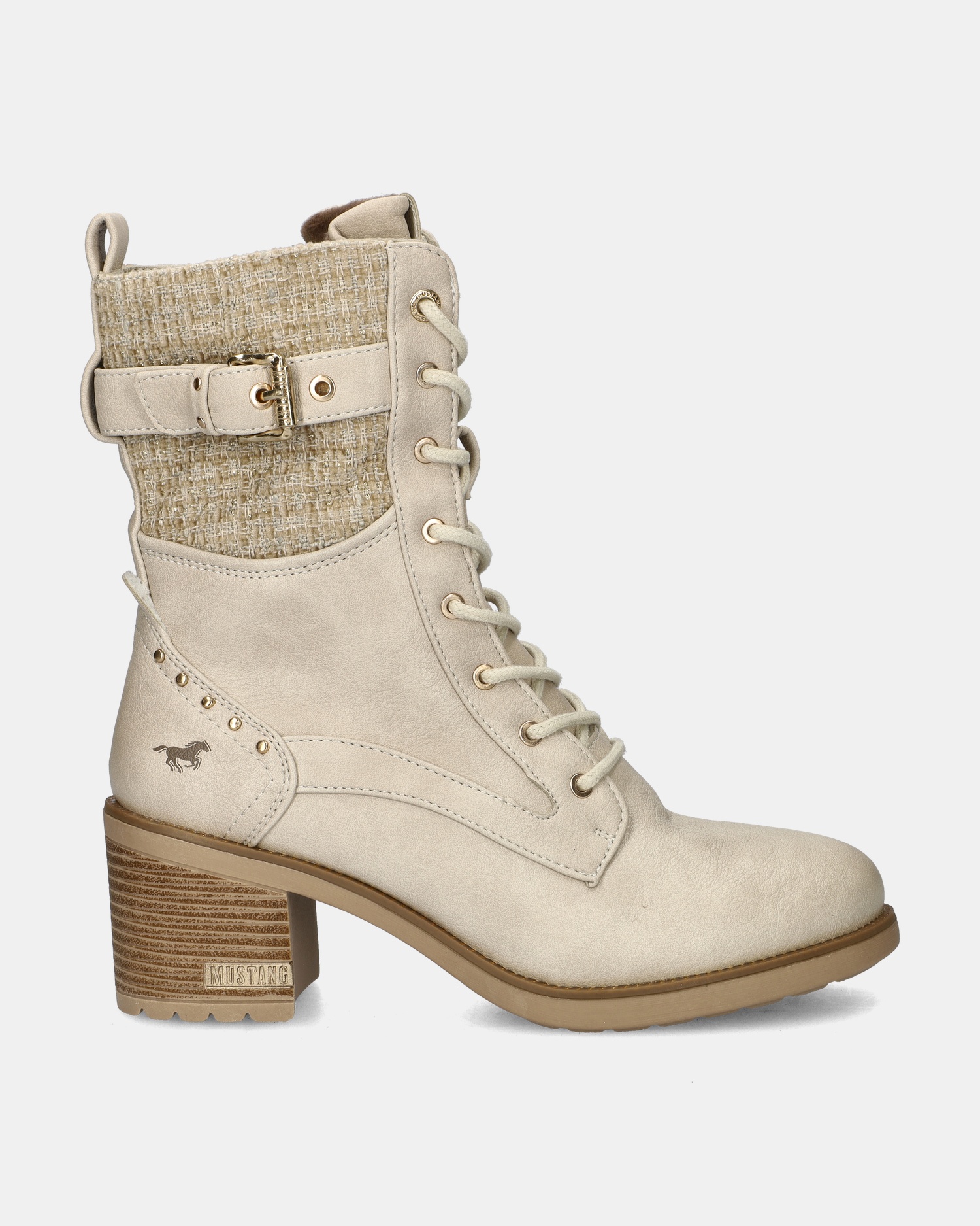 Mustang Veterboots  - wit