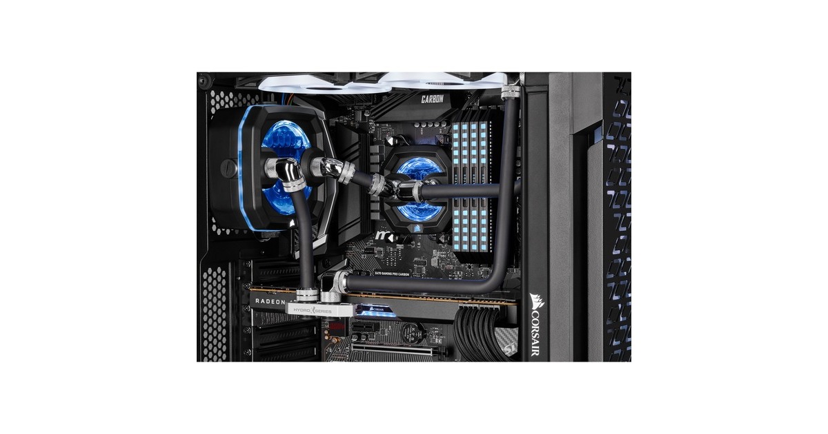 CorsairHydro XT Hardline Satin 12 mm buis  (Zwart (mat), 3x 1 m, PMMA)