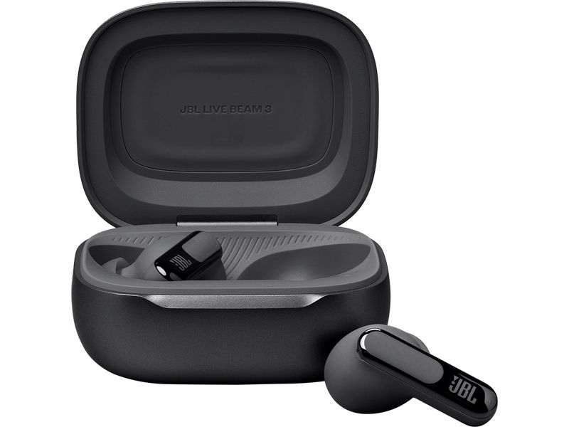 JBL Wireless In-Ear-Kopfhörer Live Beam 3 Schwarz Kabellose Noise-Cancelling-Kopfhörer mit Smart Charging Case