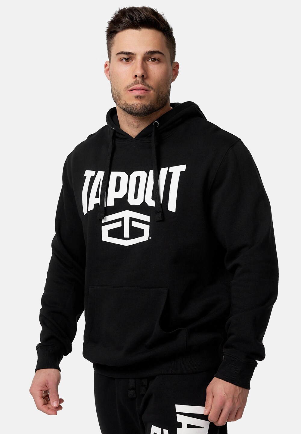Tapout Herren Kapuzensweatshirt normale Passform ACTIVE BASIC HOODIE