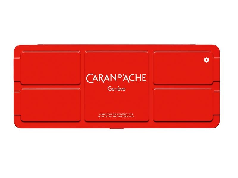 Caran d'Ache Wasserfarbe Gouache Studio 16-teilig Aquarellfarbe Gouache in Metallschachtel