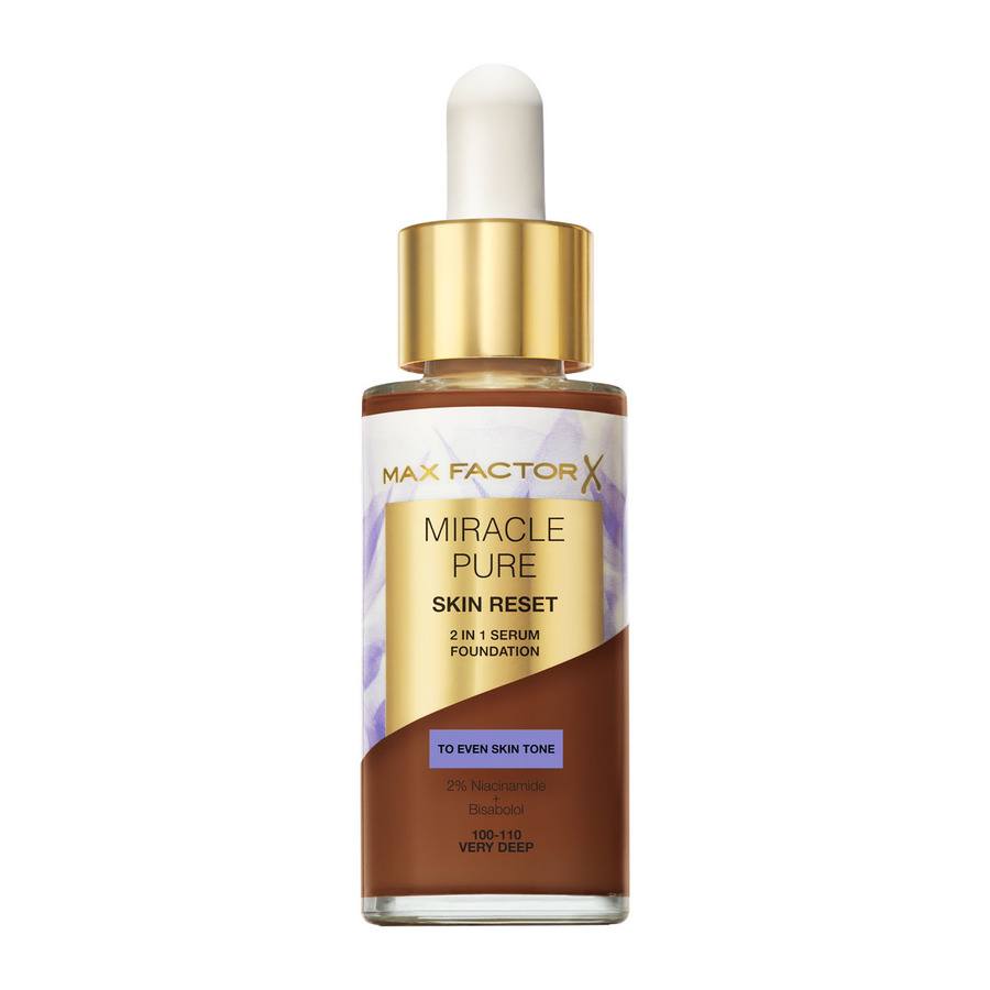 Max Factor Miracle Pure Skin Reset 2 In 1 Serum Foundation Very Deep 30ml
