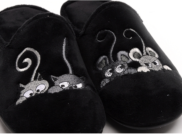 La maison de l espadrille chaussons femme 9006 5 noir