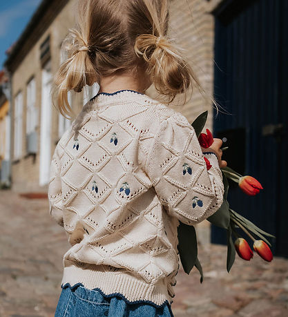 Fliink Cardigan - Strick - Mela Ruffle - Sandmuschel
