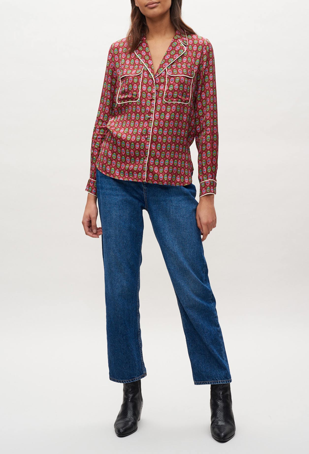Blouse &agrave; motifs