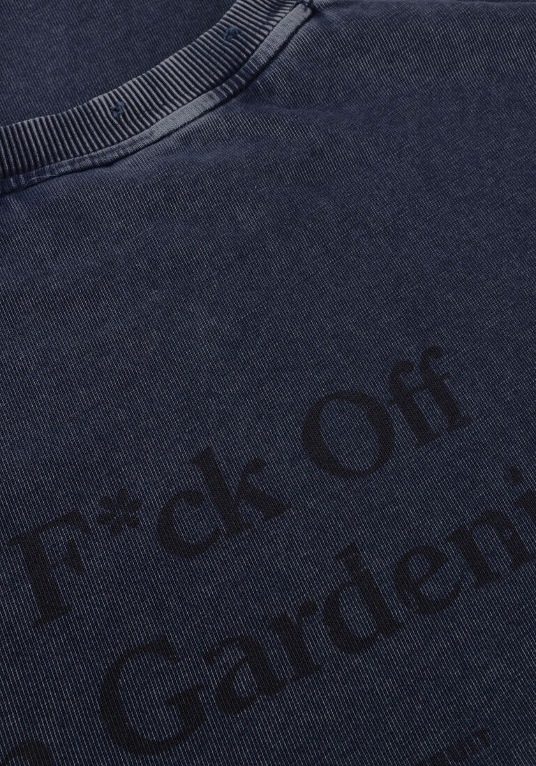 donkerblauwe bram's fruit t-shirt distressed f*ck off longsleeve