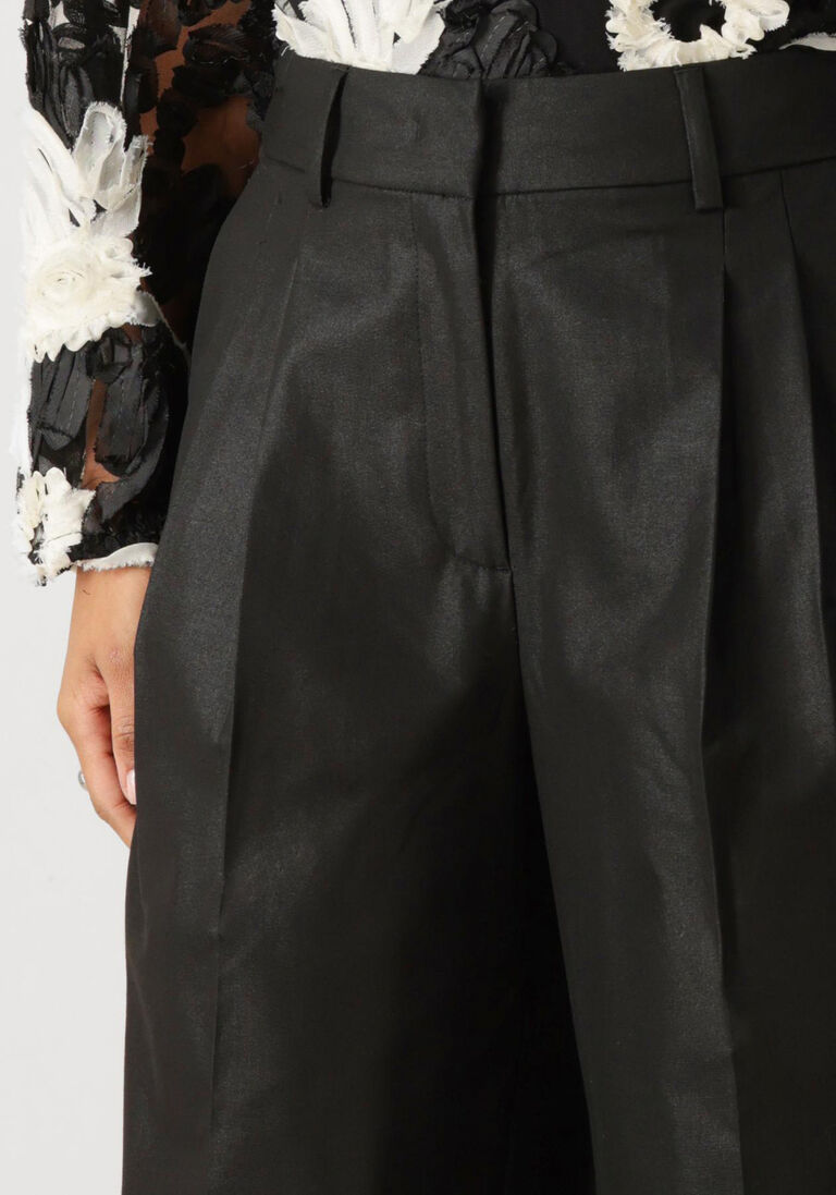 zwarte co'couture wijde broek sibellecc pleat ll pant