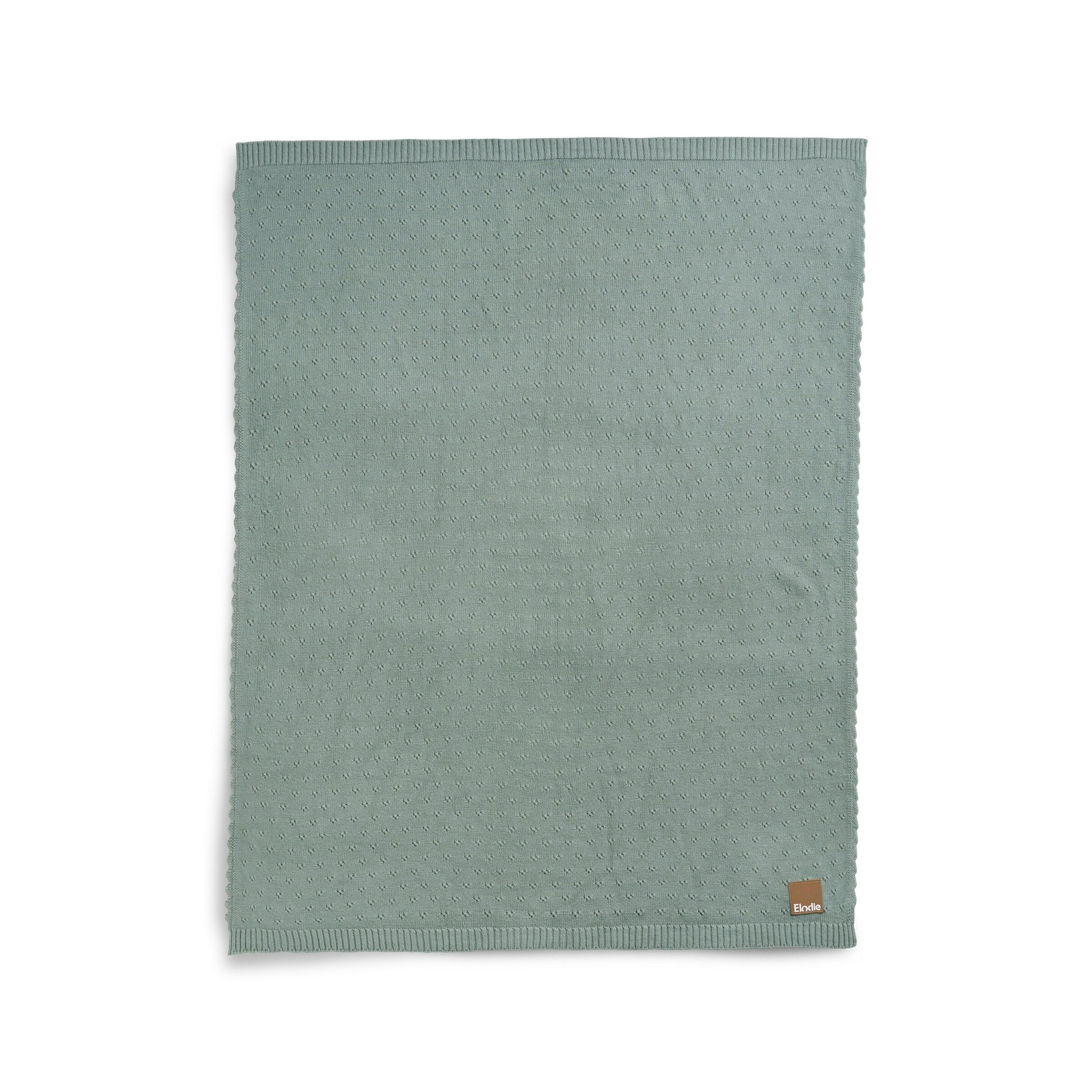 Elodie Pointelle Decke - Pebble Green