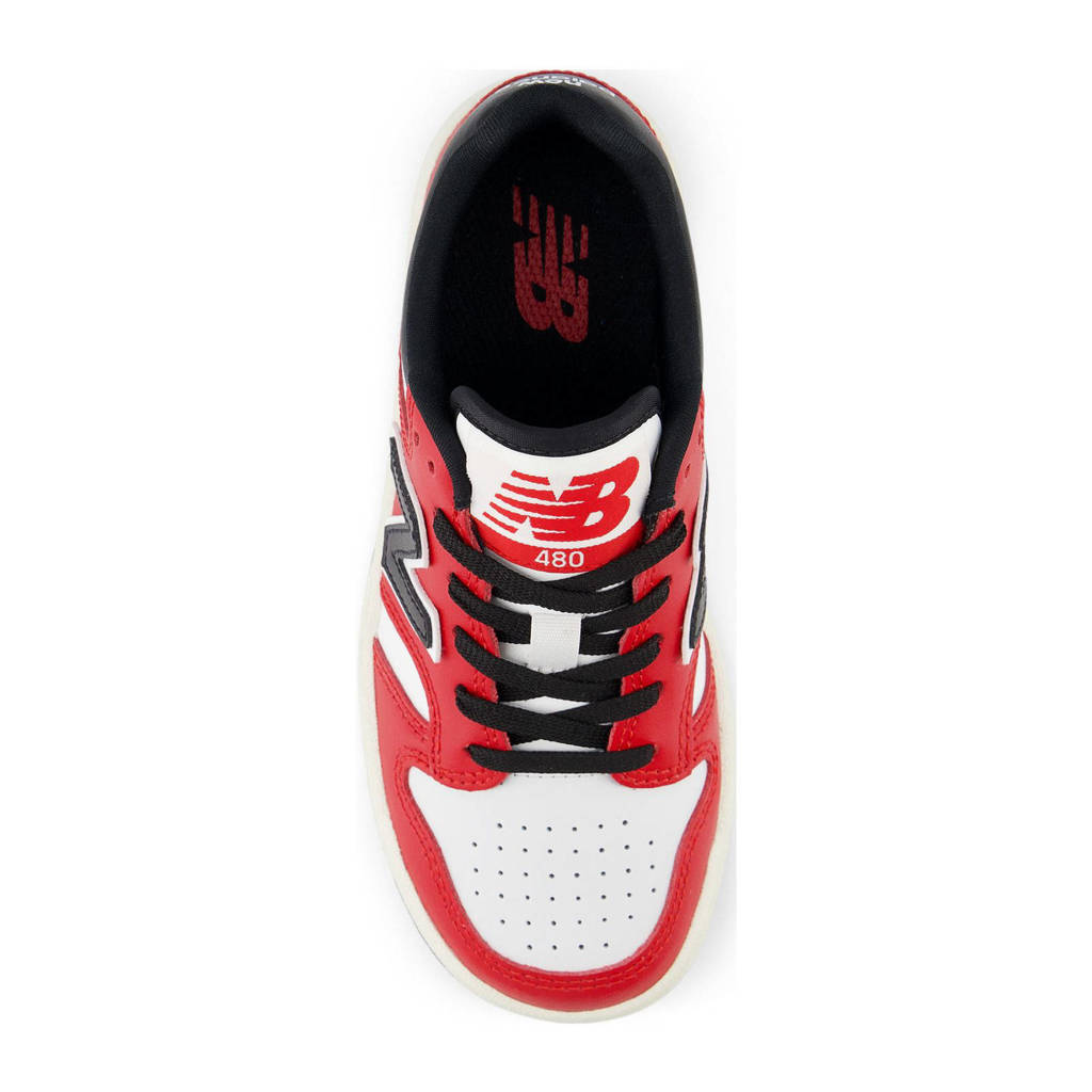 New Balance 480sneakers rood/zwart/wit