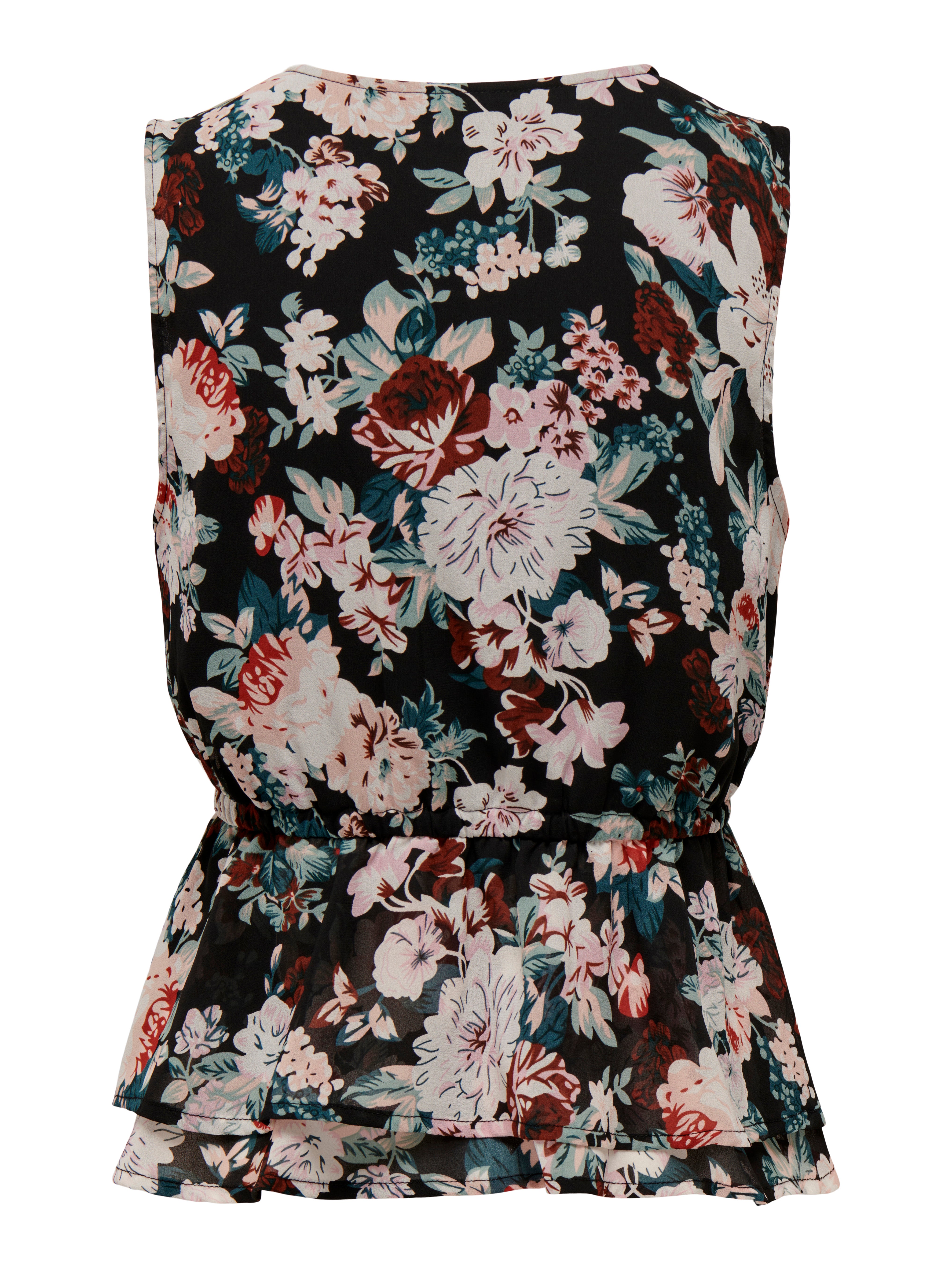 ONLSTAR Top mit Schößchen Black