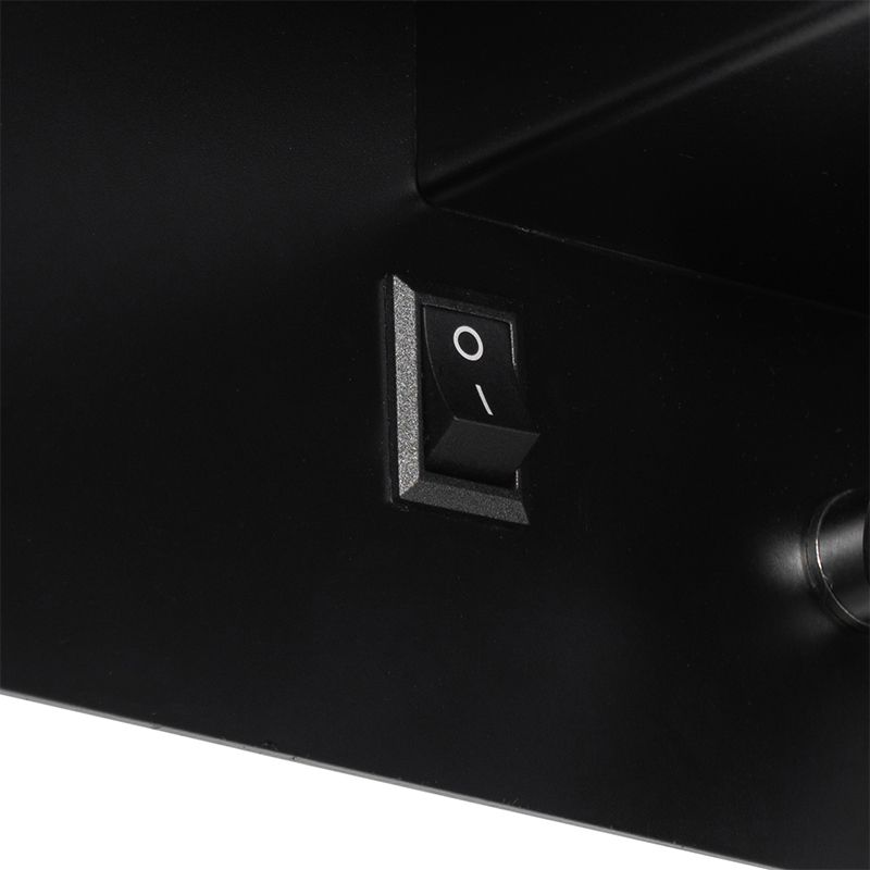 Moderne wandlamp zwart incl. LED met USB - Thijs
