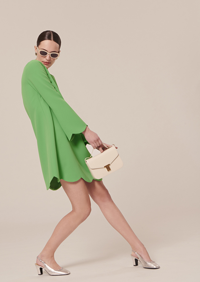 Robe Ruodaverte en crêpe