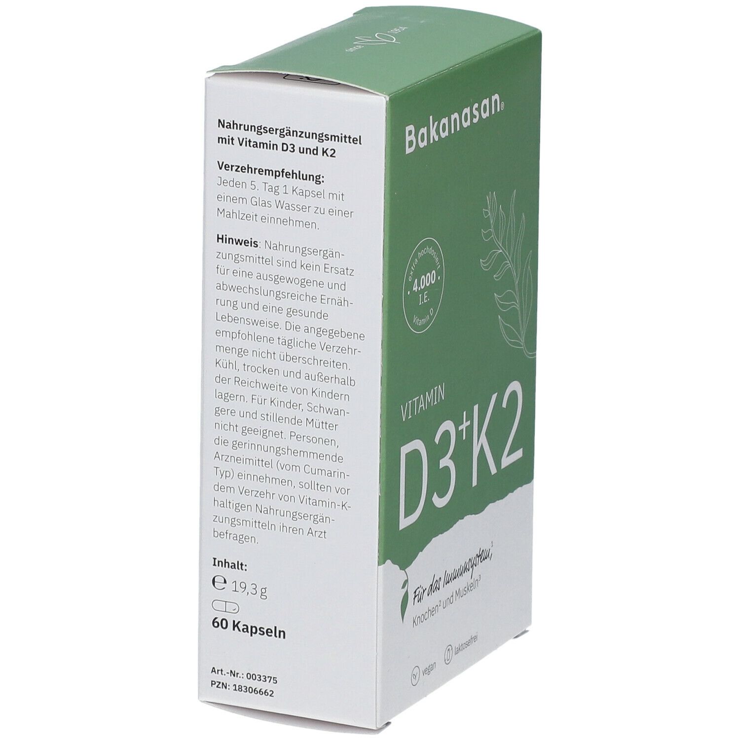 Bakanasan® Vitamin D3 + K2 4.000 I.E.