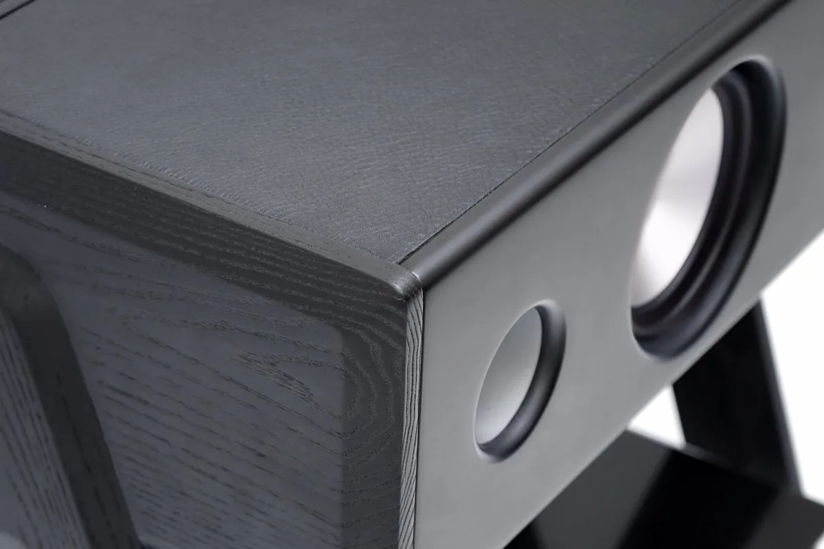 Station multimédia La Boîte Concept Cube Black Leather Enceintes connectées