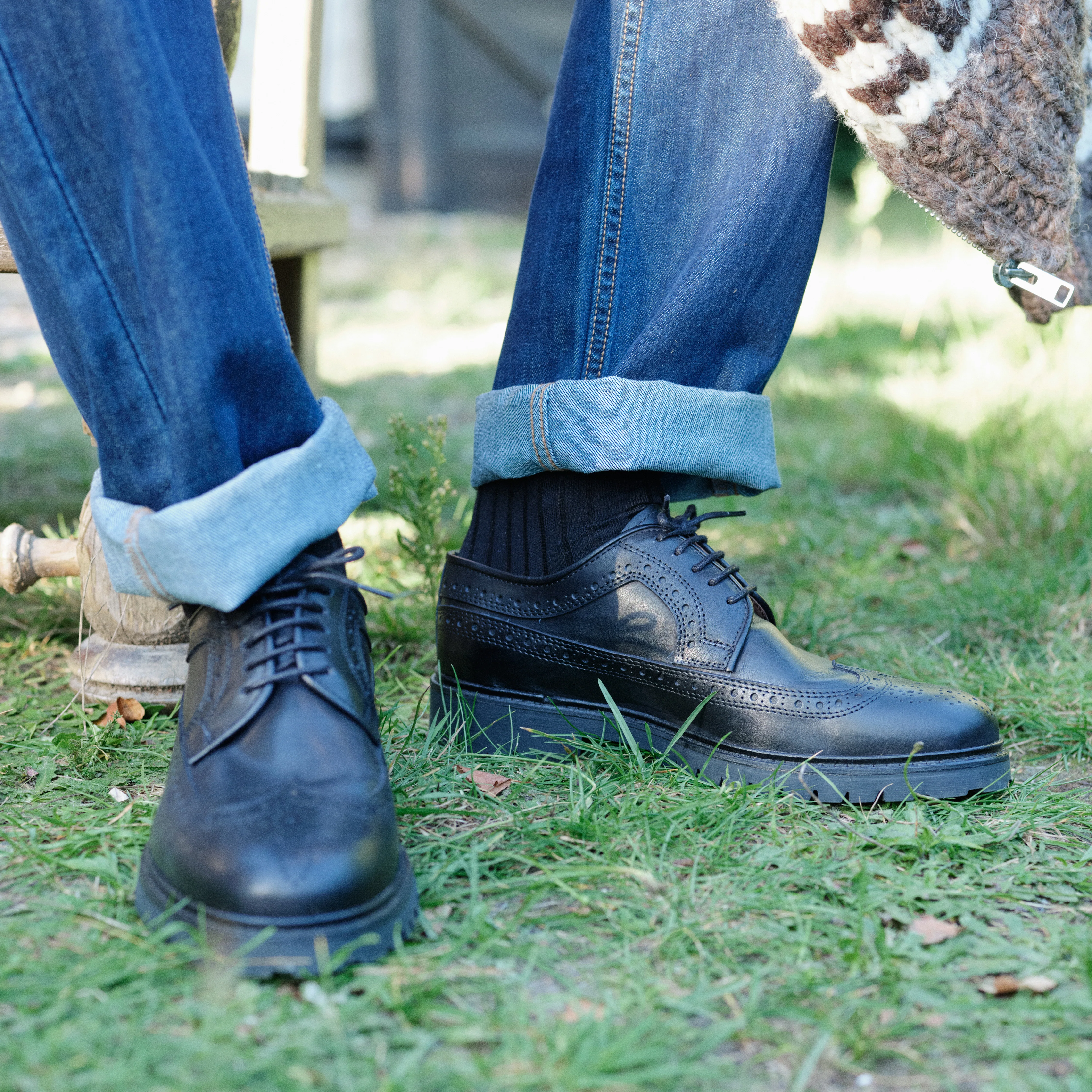 Robin-Derby en cuir noir