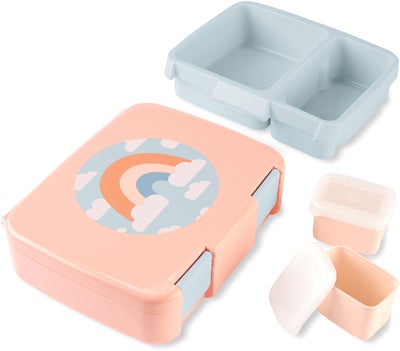 SkipHop Spark Style Bento Matboks Regnbue, Rosa
