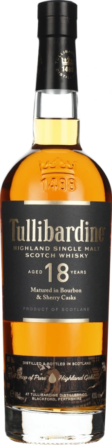 TULLIBARDINE 18 YEARS SINGLE MALT 70CL