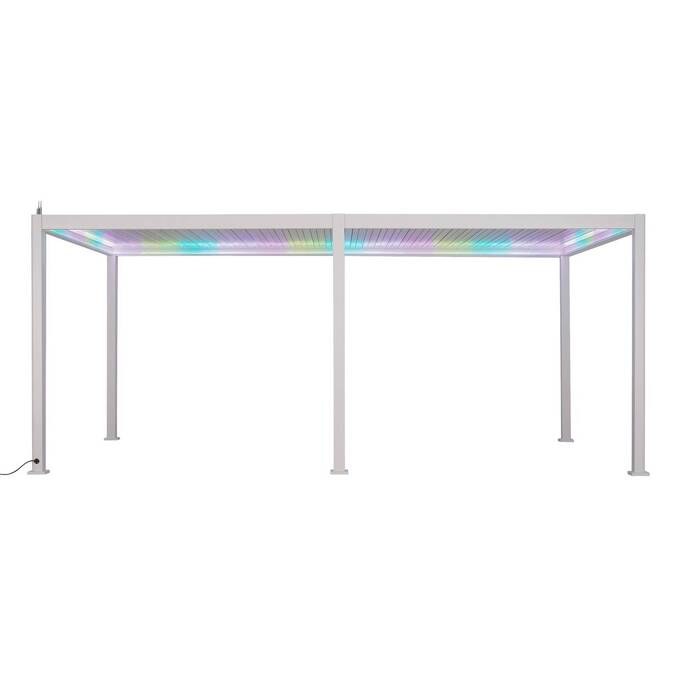 Pergola bioclimatique électrique EVORA Blanc