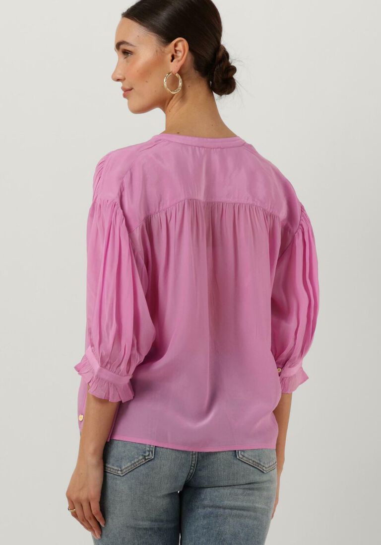 SCOTCH & SODA roze scotch & soda blouse elbow sleeve easy popover