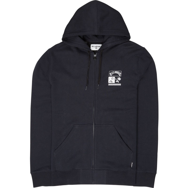 Sweat Billabong Mercado Zip Hood Black - The Corner Shop